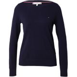 Tommy Hilfiger - WW0WW42050 Pullover - Marineblauw - Biologisch Katoen