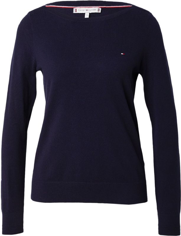 Tommy Hilfiger - WW0WW42050 Pullover - Marineblauw - Biologisch Katoen