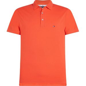 Tommy Hilfiger 1985 Slim Polo - heren poloshirt - zonnig oranje