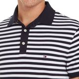 Tommy Hilfiger 1985 Slim Polo - heren poloshirt - blauw-wit gestreept