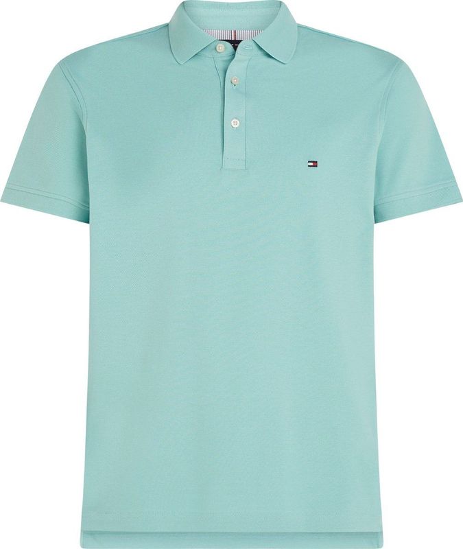 Tommy Hilfiger 1985 Slim Polo - heren poloshirt - licht aqua