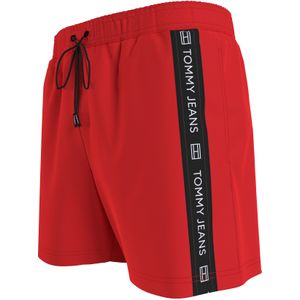 Tommy Hilfiger - Badkleding - Rood - Effen Zwembroek met Zakken