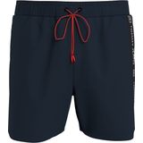 Tommy Hilfiger - Heren Zwemshort - Blauw - Polyester - Met Mesh Binnenbroek