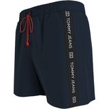 Tommy Hilfiger - Heren Zwemshort - Blauw - Polyester - Met Mesh Binnenbroek