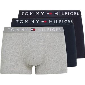 Tommy Hilfiger - Boxershorts - Navy/Grijs - Katoenmix - 3-Pack