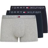 Tommy Hilfiger - Boxershorts - Navy/Grijs - Katoenmix - 3-Pack