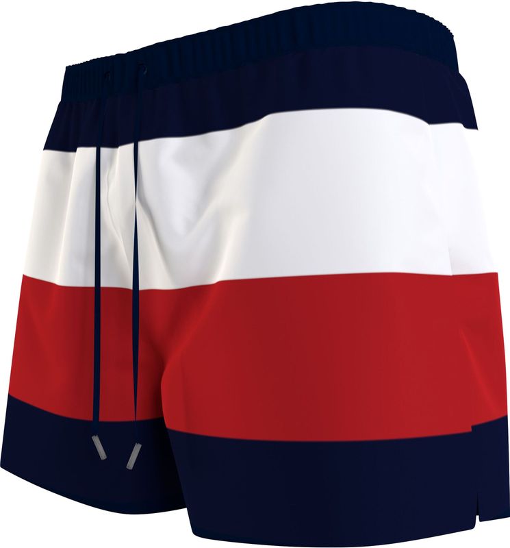 Tommy Hilfiger - Vlag Kostuum - Badkleding - Veelkleurig - Polyester, Verstelbaar Trekkoord, Regular Fit