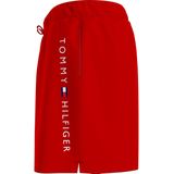 Tommy Hilfiger - Original Logo - Zwemshort - Rood - Elastische Tailleband