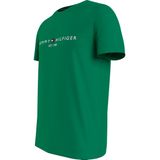 Tommy Hilfiger - Tommy Logo Tee - Sporthemd - Groen - XS