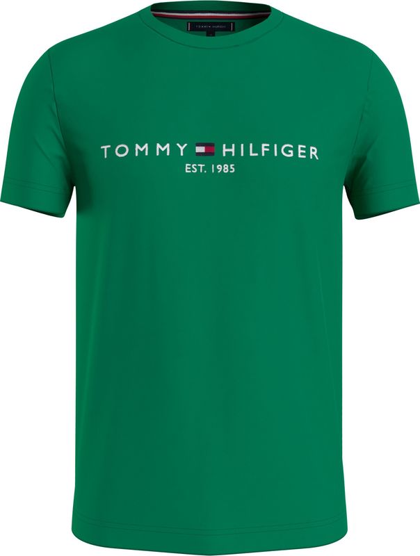 Tommy Hilfiger - Tommy Logo Tee - Sporthemd - Groen - XS
