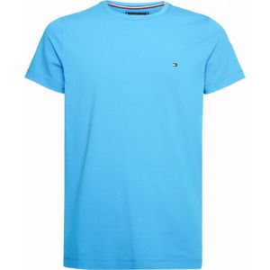 Tommy Hilfiger Stretch Slim Fit Tee - heren T-shirt korte mouw O-hals - lichtblauw