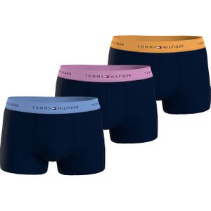 Tommy Hilfiger - Boxer - Blauw - Katoen met Stretch - Set van 3