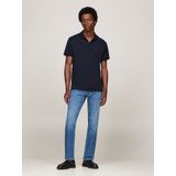 Tommy Hilfiger - ESSENTIAL - T-shirt - Marine - Jersey, Polokraag, Knoopsluiting