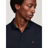 Tommy Hilfiger - Polo - Donkerblauw - Katoen - 2 Knoopsluiting