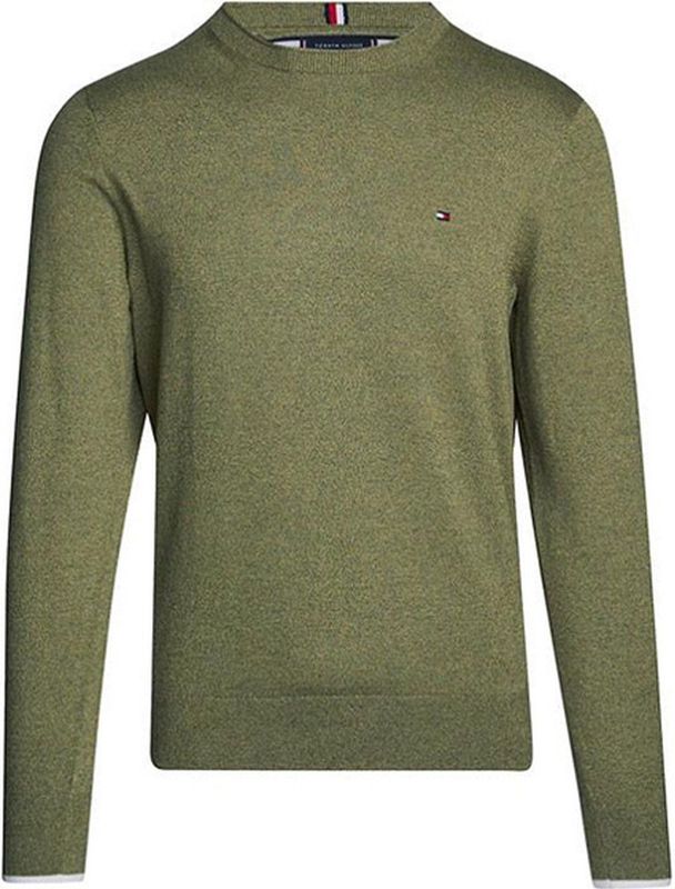 Tommy Hilfiger - Pullover - Groen - Biologisch Katoen