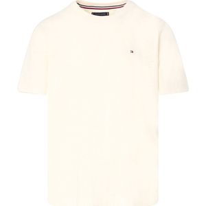 Tommy Hilfiger Slub Cotton Tee, heren T-shirt korte mouw O-hals, beige