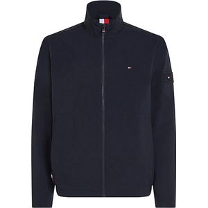 Tommy Hilfiger - Navy Blue Logo Applique Jacket - Tussenjas - Lichtgewicht - Geborduurd Logo