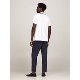 Tommy Hilfiger regular fit heren polo - rwb tipped V-collar - wit