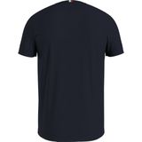 Tommy Hilfiger Hilfiger Arched Tee - heren T-shirt korte mouw O-hals - donkerblauw