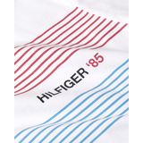 Tommy Hilfiger - Chest Hilfiger 85 Tee - Heren T-shirt - Wit - Korte Mouw - O-hals