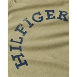 Tommy Hilfiger Hilfiger Arched Tee - heren T-shirt korte mouw O-hals - licht olijfgroen
