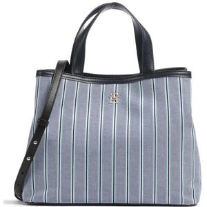 Tommy Hilfiger TH Spring Chic Handtas 30 cm space blue stripes