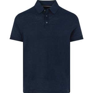 Regular Fit Poloshirt aus Leinen-Mix