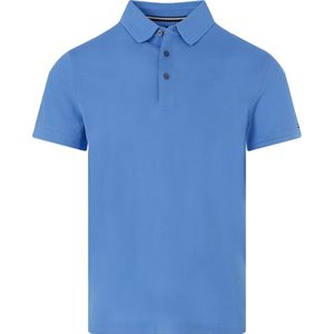 Tommy Hilfiger Dc Es Mercerized Pique Slim Polo, heren poloshirt, middenblauw