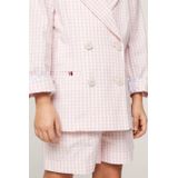 Tommy Hilfiger Geruite Blazer Lichtroze/Wit