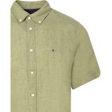 Tommy Hilfiger - Casual Overhemd - Roze - 100% Linnen