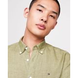 Tommy Hilfiger - Casual Overhemd - Roze - 100% Linnen