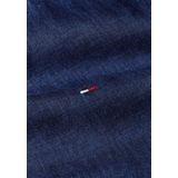 Tommy Hilfiger - Pigment Dyed Shirt - Popeline - Middenblauw - 100% Linnen
