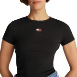 TOMMY HILFIGER - DW0DW17881 - T-shirt - Effen - Dames