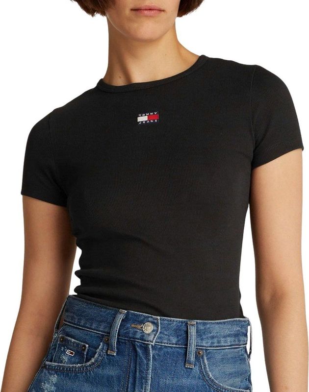 TOMMY HILFIGER - DW0DW17881 - T-shirt - Effen - Dames