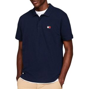 TOMMY JEANS - Rechte Polo - Marineblauw - Katoen