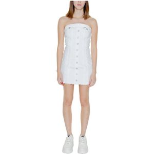 Tommy Hilfiger - Jurk - Wit - Katoen 99% - Elastaan 1%