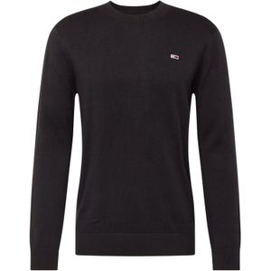 Tommy Hilfiger - Longsleeve Trui - Zwart - 100% Biologisch Katoen