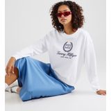 Tommy Hilfiger - REG VLAG SCRIPT CNK SWTSHRT - T-shirt - Wit