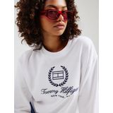 Tommy Hilfiger - REG VLAG SCRIPT CNK SWTSHRT - T-shirt - Wit
