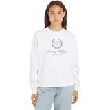 Tommy Hilfiger - REG VLAG SCRIPT CNK SWTSHRT - T-shirt - Wit