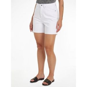 Tommy Hilfiger - DNM STRAIGHT SHORT HW - Korte Broeken - Optic White