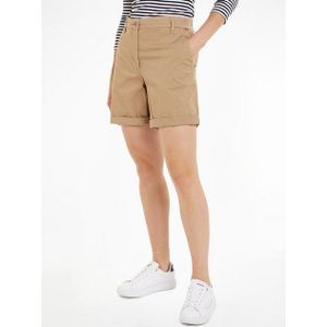 Bermuda - Beige - Katoen - Riemlussen - Strookzakken - 1-knoopsmodel