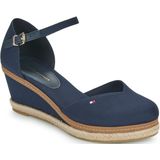 Tommy Hilfiger BASIC CLOSED TOE MID WEDGE Spangenpumps, Riemchensandale, Keilabsatz, Sommerschuh, mit verstellbarer Schnalle