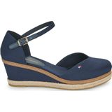 Tommy Hilfiger BASIC CLOSED TOE MID WEDGE Spangenpumps, Riemchensandale, Keilabsatz, Sommerschuh, mit verstellbarer Schnalle