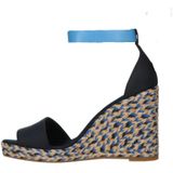 Tommy Hilfiger Satijnen Espadrilles Donkerblauw