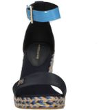 Tommy Hilfiger Satijnen Espadrilles Donkerblauw