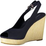 Tommy Hilfiger - Wedge - Blauw - Katoen/Leer