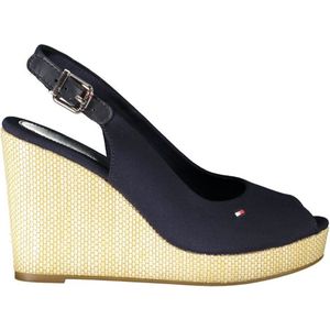 Tommy Hilfiger - Wedge - Blauw - Katoen/Leer