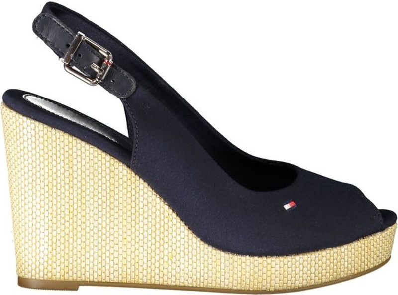 Tommy Hilfiger - Wedge - Blauw - Katoen/Leer