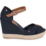 Tommy Hilfiger  BASIC OPEN TOE HIGH WEDGE  sandalen  dames Marine